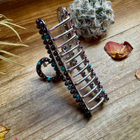 New Style - Turquoise/ faux pearl mix Hair Clips