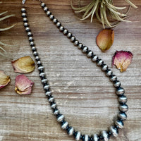 20 1/2 inch 8 to 14 mm Sterling Silver Pearls Necklace