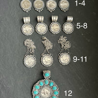 Sterling Silver Buffalo Nickel Pendant – Rope Border – Artist Jason Ogg