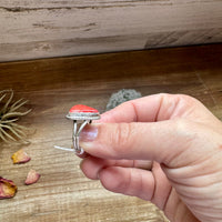 Ring - Size 8 -Red Spiny & Sterling Silver