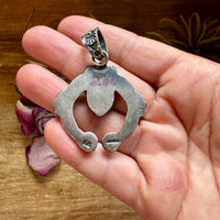 Naja Pendant with Red Spiny Oyster – Sterling Silver – Native Made by KB