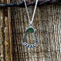 Silver Stirrup Necklace