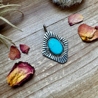 Big Pendant -Turquoise & Sterling Silver