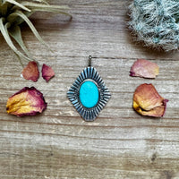 Big Pendant -Turquoise & Sterling Silver