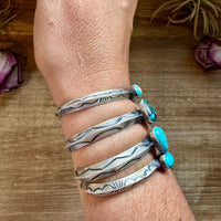 Turquoise Cuff Bracelet – Sterling Silver
