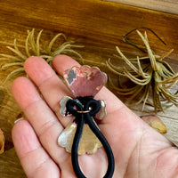 Sterling Silver Hair Tie with Kingman Turquoise