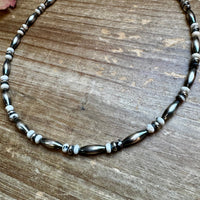White Buffalo Torpedo choker Sterling Silver Pearls