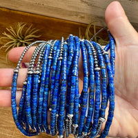 Lapis & Sterling Silver Pearl Choker
