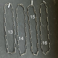 Sterling Silver Medicine Man Eye Paperclip Chain – 18”