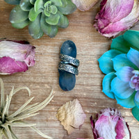 MJ Turquoise & Red Spiny Oyster Ring – Sterling Silver Adjustable Band