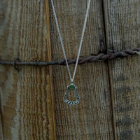 Silver Stirrup Necklace