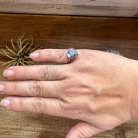 Heart Ring - Size 6 -Dahlia ring and sterling silver II