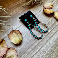 Kingman Turquoise Dangle Earrings – Sterling Silver, Lightweight, USA Made