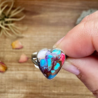 Heart Ring - Size 6 -Dahlia ring and sterling silver II