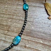 15-Inch Turquoise Necklace with 4mm & 5mm Beads