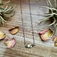 16-Inch Lemon Turquoise Magnesite Necklace with Sterling Saucer Pearls