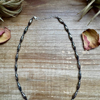 17 inch Torpedo Sterling Silver Pearls