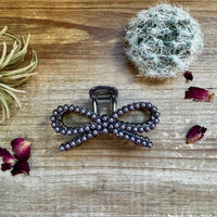 Bow Pearl hair clips