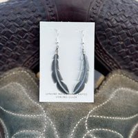 Billy Long Feather Earrings