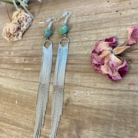 Turquoise earrings chic dangle - real turquoise