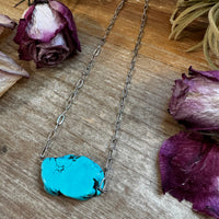 choker turquoise magnesite necklace