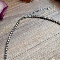 18 inch 4mm silver plated necklace