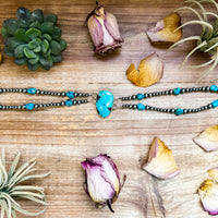 Sterling Silver & Turquoise Choker – 13” + Extender – In-House Silversmithing – Real Turquoise & Spiny Oyster Options