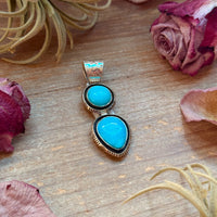 Kingman Turquoise Sterling Silver Pendant