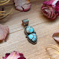 Golden Hills Turquoise Sterling Silver Pendant