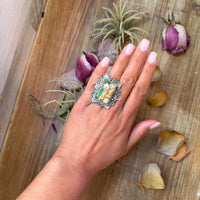 Ribbon Turquoise Sterling Silver Ring – Size 6.5 – (Philbert Nez)