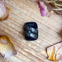 MJ Ring – Sterling Silver Adjustable Purple Mojave Rectangle Ring