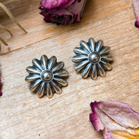 The Pascale Sterling Silver Concho Earrings