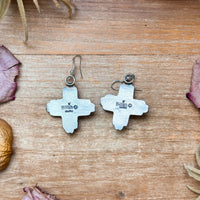 Sterling Silver Zia Dangle Earrings – Native Made by K. Billah