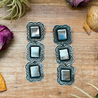 Sterling Silver Dangle Earrings – Native Made by L. Tahe