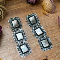 Sterling Silver Dangle Earrings – Native Made by L. Tahe