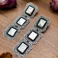 Sterling Silver Dangle Earrings – Native Made by L. Tahe