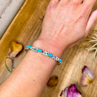 Sterling Silver Kingman Turquoise Cuff Bracelet