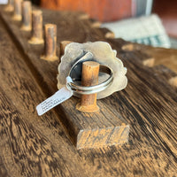 Tia Long White Buffalo AdjustableRing