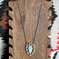 Turquoise and Blue Scheelite Necklace