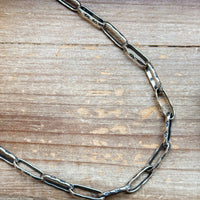 Sterling Silver Medicine Man Eye Paperclip Chain – 22” – Artist Jason Ogg