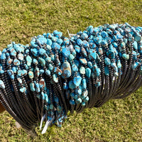 Golden Hills Turquoise & Sterling Silver Pearl Necklace – 16 Inch
