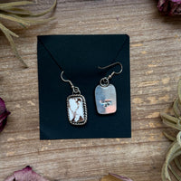 Sterling Silver Wild Horse Jasper Dangle Earrings – Handmade by Artist Jason Ogg