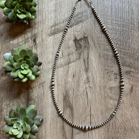 22 inch Sterling Silver Pearls graduated necklace
