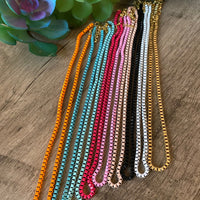 Color chain bike necklace 16 inch