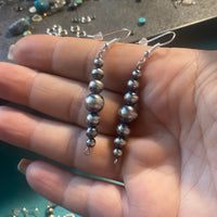 All Sterling Silver Pearls earrings simple