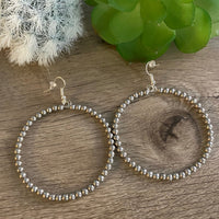 All silver hoop