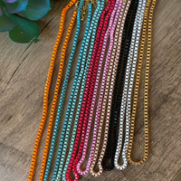 Color chain bike necklace 16 inch