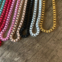Color chain bike necklace 16 inch