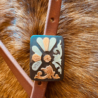 Harness Leather Slide Ear w/Handmade Buckle