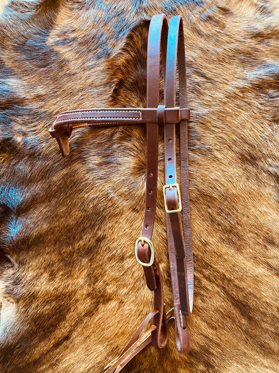 Knotted Cowboy Browband Headstall